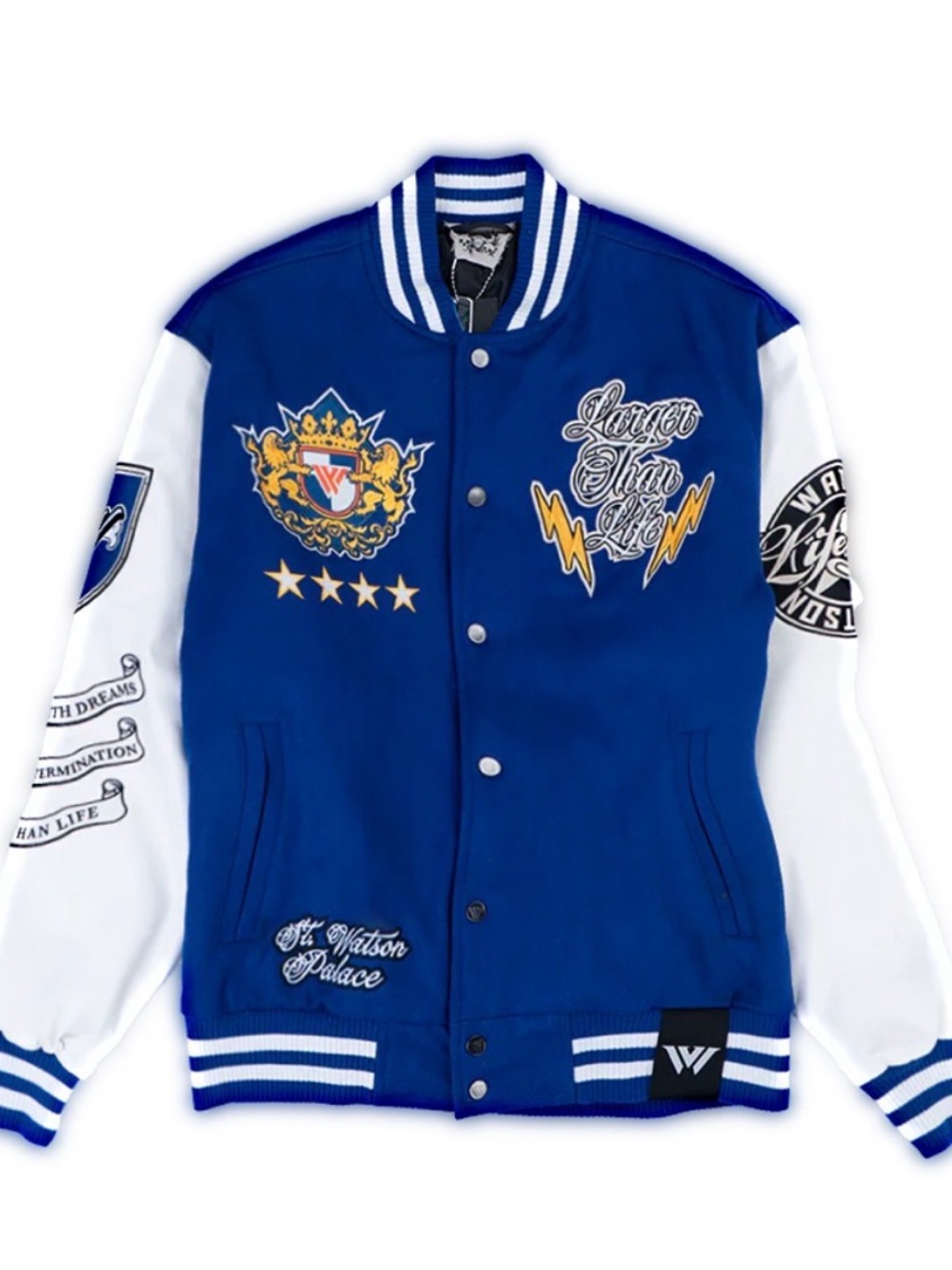 ⚡️👑⚡️Watson Royal Blue and White Varsity - Size M